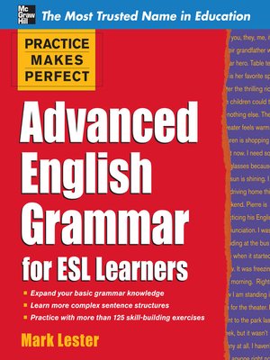 cover image of Advanced English Grammar for ESL Learners